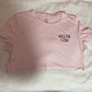 Volcom Stone Light Pink Cropped Tee